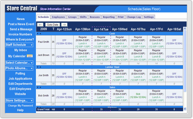 Employee Schedule